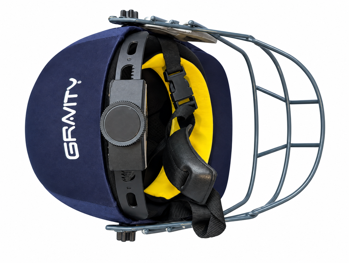 Gravity Match 2.0 Cricket Helmet – Steel Grill Navy