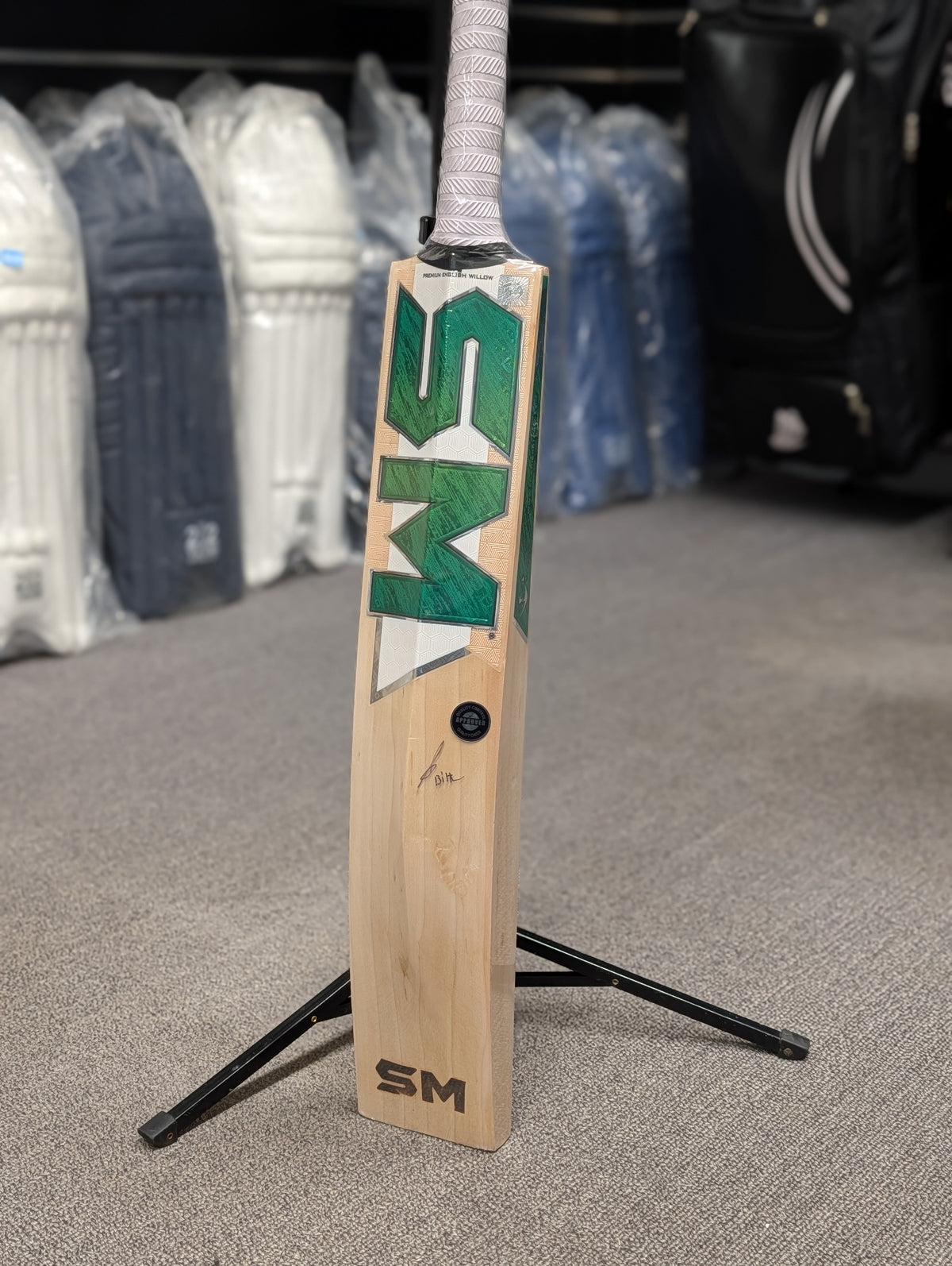 Green English Willow Cricket Bat